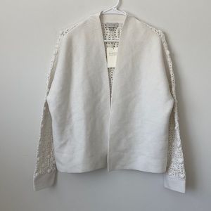 Kinross White 100% Cotton Cardigan Size: XL